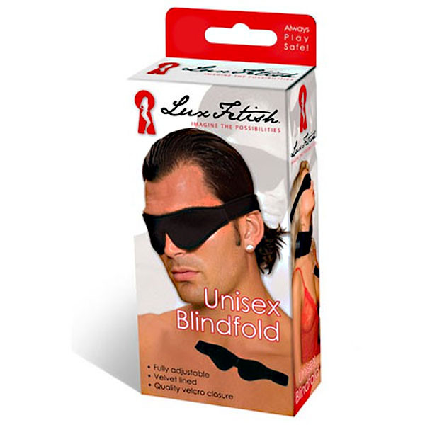 Мягкая черная маска на глаза, Lux Fetish