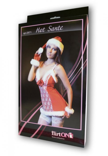 Костюм помощницы Санты Hot Sante , FlirtOn Костюм помощницы Санты Hot Sante , FlirtOn