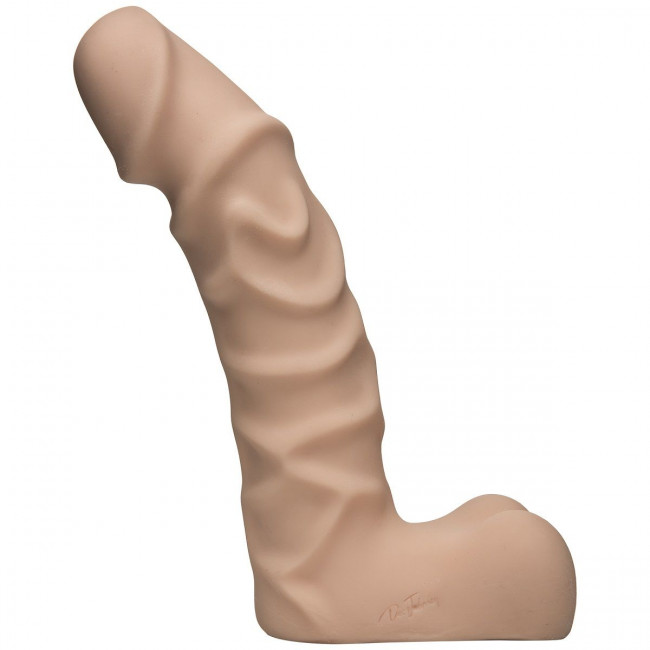 Фаллоимитатор с рельефной поверхностью Raging Hard-Ons ULTRASKYN 9" Ballsy - 22,9 см., Doc Johnson