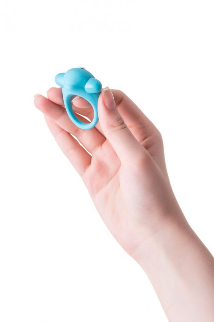 Голубое эрекционное силиконовое кольцо TOYFA A-Toys, A-toys
