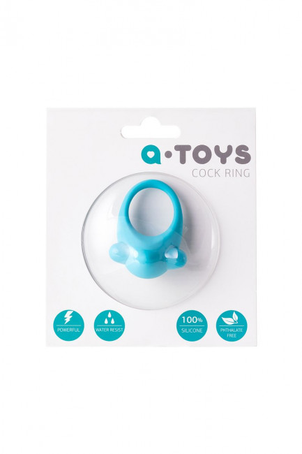 Голубое эрекционное силиконовое кольцо TOYFA A-Toys, A-toys