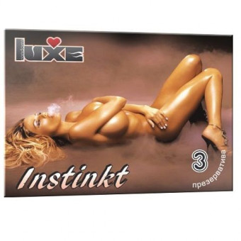 Презервативы Luxe Instinkt - 3 шт., Luxe