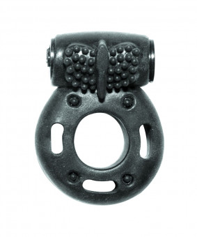 Черное эрекционное кольцо с вибрацией Rings Axle-pin, Lola toys
