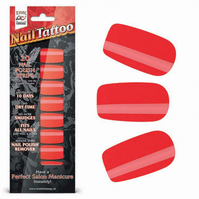 Набор лаковых полосок для ногтей Красный шик Nail Foil, Erotic Fantasy