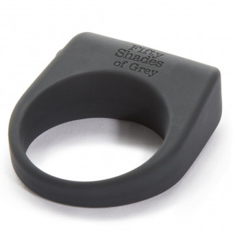 Серое эрекционное виброкольцо Secret Weapon, Fifty Shades of Grey