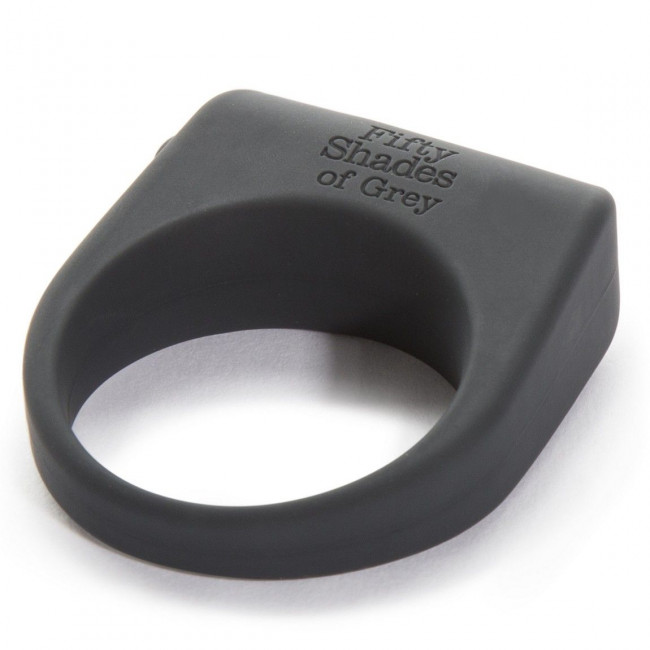 Серое эрекционное виброкольцо Secret Weapon, Fifty Shades of Grey