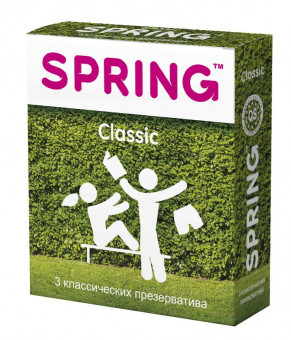 Классические презервативы SPRING CLASSIC - 3 шт., SPRING