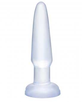Прозрачная анальная пробка Beginners Butt Plug - 10,9 см., Pipedream
