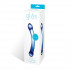 Синий изогнутый фаллоимитатор Curved G-Spot Glass Dildo - 16 см., Glas