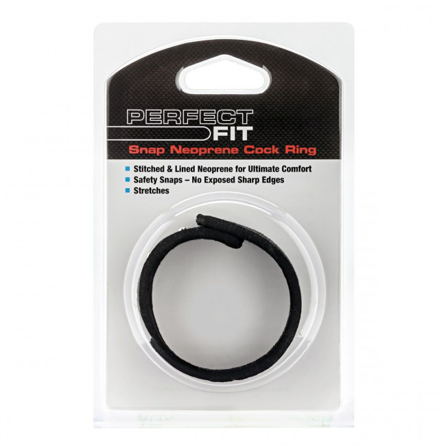 Эрекционное кольцо Neoprene Snap Cock Ring, Perfect Fit Brand