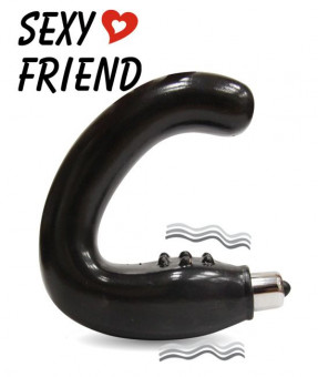 Вибростимулятор простаты Sexy Friend черного цвета, Bior toys