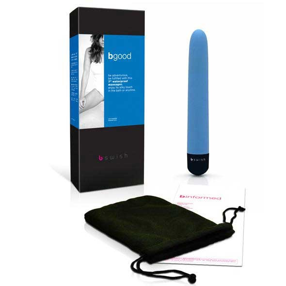Яркий вибратор bGood Blue - 18 см., B Swish Яркий вибратор bGood Blue - 18 см., B Swish