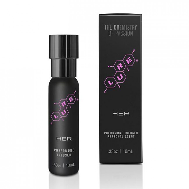 Женский спрей для тела с феромонами Lure Black Label For Her Pheromone Personal Scent - 10 мл., Topco Sales Женский спрей для тела с феромонами Lure Black Label For Her Pheromone Personal Scent - 10 мл., Topco Sales