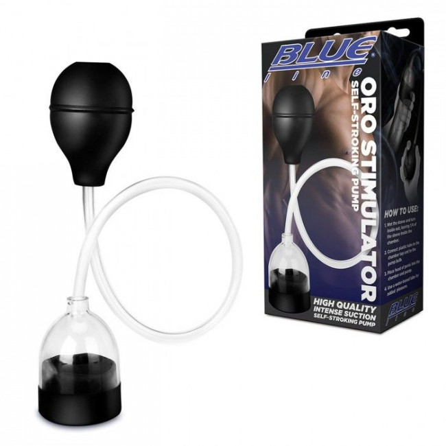 Вакуумный стимулятор головки пениса Oro Stimulator Self-Stroking Pump, BlueLine Вакуумный стимулятор головки пениса Oro Stimulator Self-Stroking Pump, BlueLine