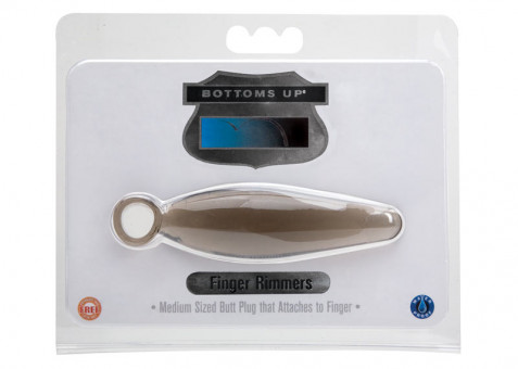Анальная пробка среднего размера Finger Rimmers с кольцом - 10 см., Topco Sales