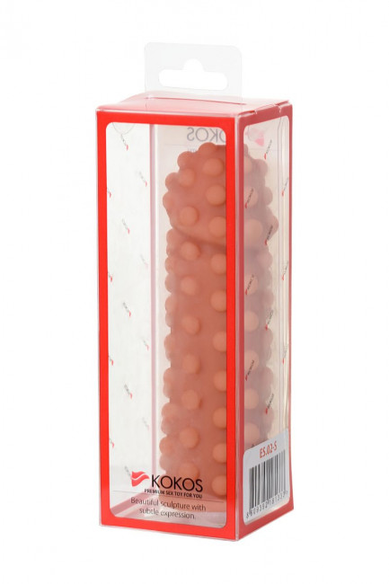 Насадка на фаллос с бугорками по поверхности Extreme Sleeve 002 S-size - 12,7 см., KOKOS