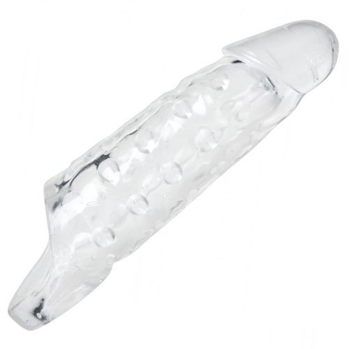 Насадка на член с кольцом для мошонки Tom of Finland Clear Realistic Cock Enhancer - 24 см., XR Brands Насадка на член с кольцом для мошонки Tom of Finland Clear Realistic Cock Enhancer - 24 см., XR Brands