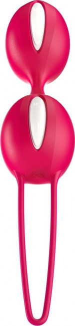 Красные вагинальные шарики Smartballs Duo, Fun Factory