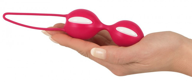 Красные вагинальные шарики Smartballs Duo, Fun Factory