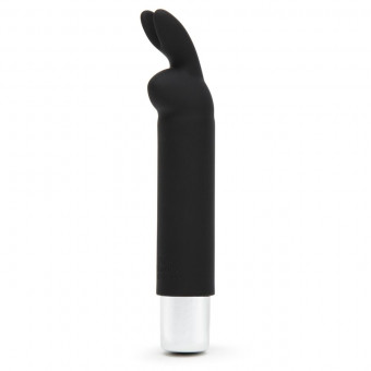 Черный мини-вибратор Greedy Girl Bullet Rabbit Vibrator - 12,7 см., Fifty Shades of Grey