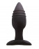 Средняя черная анальная пробка RENEGADE PLUG 4 - 12 см., NS Novelties
