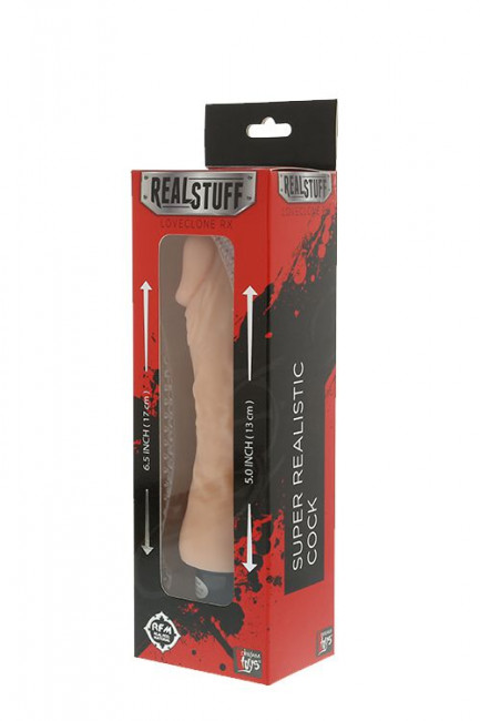 Реалистичный мультискоростной вибромассажёр REALSTUFF 5INCH VIBRATOR - 16 см., Dream Toys