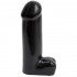 Большой черный фаллоимитатор Giant Cock With Balls - 28 см., Doc Johnson