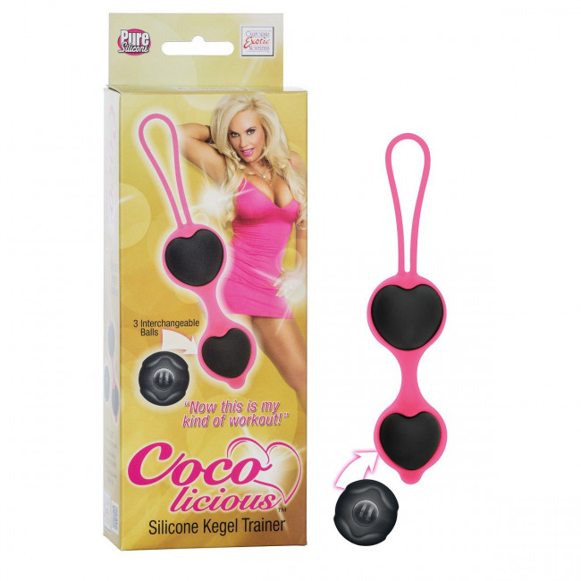 Чёрные вагинальные шарики из силикона Coco Licious Kegel Balls, California Exotic Novelties Чёрные вагинальные шарики из силикона Coco Licious Kegel Balls, California Exotic Novelties