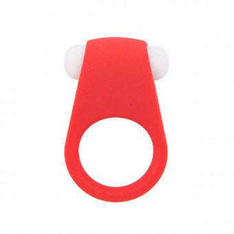 Красное эрекционное кольцо LIT-UP SILICONE STIMU RING 4, Dream Toys