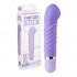 Фиолетовый мини-вибратор с увеличенной головкой и рёбрами NEON FANTASY STICK PURPLE - 11 см., Dream Toys