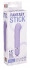 Фиолетовый мини-вибратор с увеличенной головкой и рёбрами NEON FANTASY STICK PURPLE - 11 см., Dream Toys