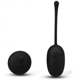 Чёрное виброяичко с ДУ REMOTE CONTROL EGG BLACK, Seven Creations