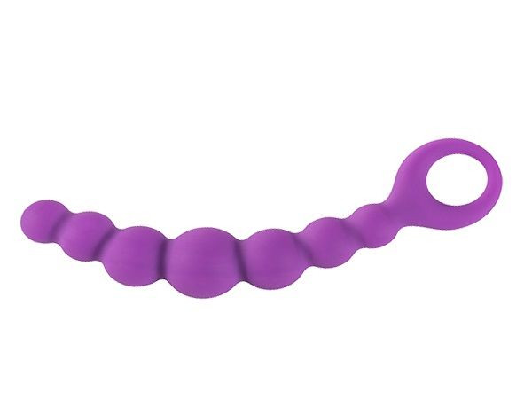 Фиолетовая анальная цепочка Bubble-Chain - 15 см., Adrien Lastic Фиолетовая анальная цепочка Bubble-Chain - 15 см., Adrien Lastic