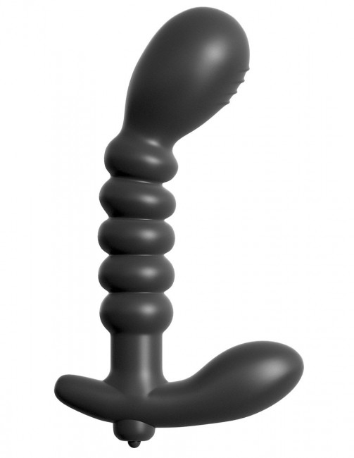 Анальный вибромассажер Ribbed Prostate Vibe - 15,2 см., Pipedream