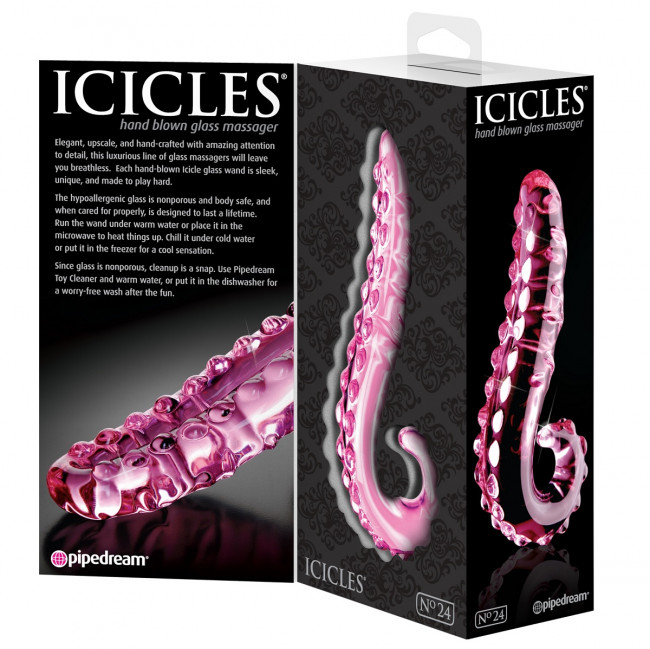 Стеклянный стимулятор ICICLES № 24 - 15,2 см., Pipedream Стеклянный стимулятор ICICLES № 24 - 15,2 см., Pipedream