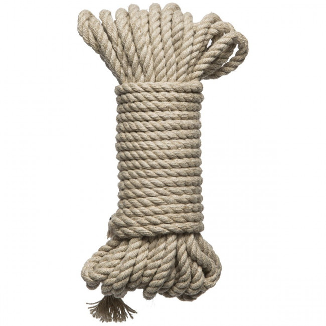 Бондажная пеньковая верёвка Kink Bind & Tie Hemp Bondage Rope 30 Ft - 9,1 м., Doc Johnson
