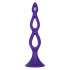 Фиолетовая анальная елочка Silicone Triple Probe - 14,5 см., California Exotic Novelties