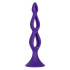 Фиолетовая анальная елочка Silicone Triple Probe - 14,5 см., California Exotic Novelties