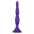Фиолетовая анальная елочка Silicone Triple Probe - 14,5 см., California Exotic Novelties