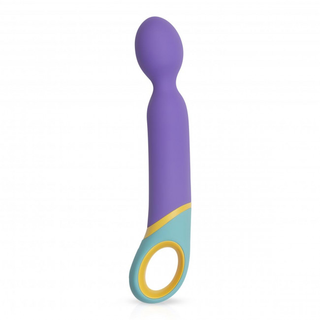 Фиолетовый вибромассажер Base Wand Vibrator - 24 см. Фиолетовый вибромассажер Base Wand Vibrator - 24 см.