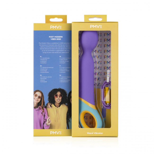Фиолетовый вибромассажер Base Wand Vibrator - 24 см. Фиолетовый вибромассажер Base Wand Vibrator - 24 см.