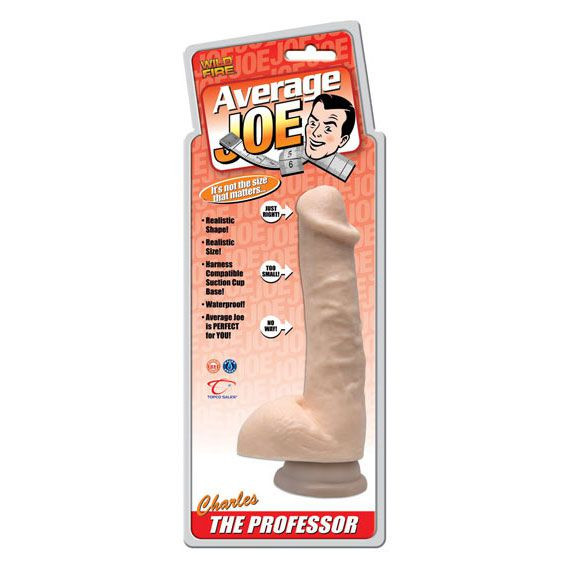 Фаллоимитатор на присоске Average Joe The Professor Charles - 19 см., Topco Sales Фаллоимитатор на присоске Average Joe The Professor Charles - 19 см., Topco Sales