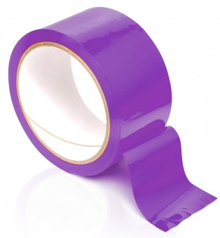 Фиолетовая самоклеющаяся лента для связывания Pleasure Tape - 10,6 м., Pipedream