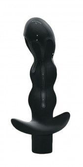 Чёрный анальный вибромассажёр Naughty - 14,5 см., Lola toys