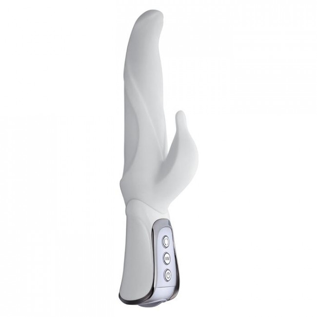 Белый вибратор VIBE THERAPY PINNACLE - 23 см., Vibe Therapy