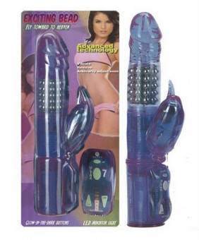Ротатор с шариками и клиторальным стимулятором "EXCITING BEAD", Sextoy 2011