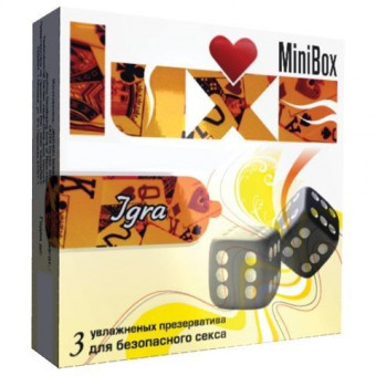 Презервативы Luxe Mini Box "Игра" - 3 шт., Luxe