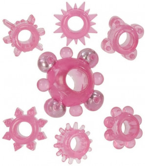 Набор из 7 эрекционных колец RING RING RING, California Exotic Novelties