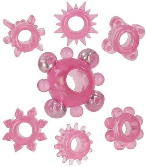 Набор из 7 эрекционных колец RING RING RING, California Exotic Novelties Набор из 7 эрекционных колец RING RING RING, California Exotic Novelties