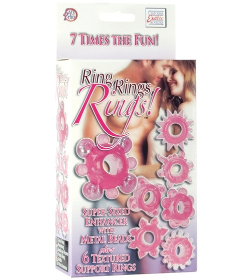 Набор из 7 эрекционных колец RING RING RING, California Exotic Novelties Набор из 7 эрекционных колец RING RING RING, California Exotic Novelties